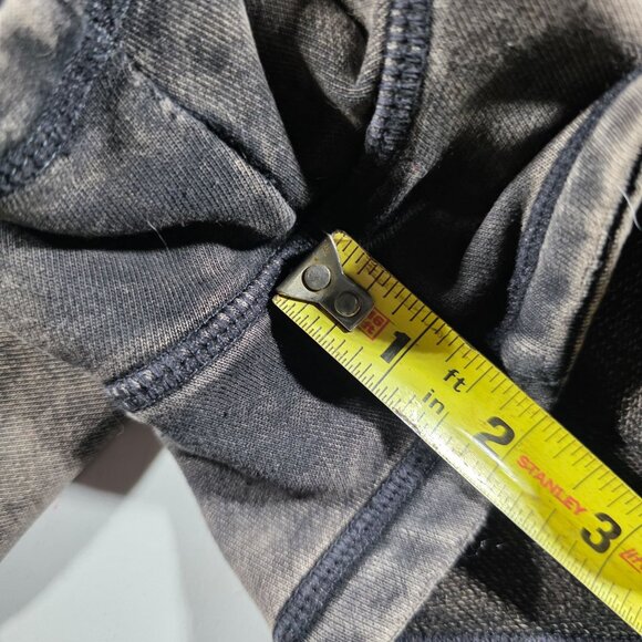 CVG Womens Washed Black sweat Shorts L Cotton/Polyester Blend Drawstring Pockets - Picture 7 of 7